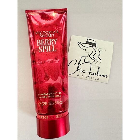 Victoria’s Secret Limited Edition Fuchsia Fantasy Body Lotion Berry Spill - Picture 1 of 3